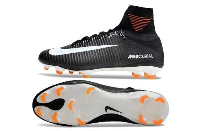 Men's Nike Zoom Mercurial Superfly 5 Elite FG Football Boots - Black/White/Red