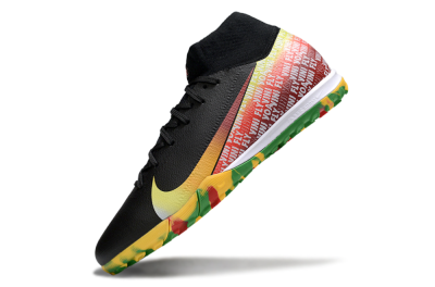 Unisex Nike Air Zoom Mercurial Superfly 10 Elite TF Football Shoes - Black/Yellow/Red
