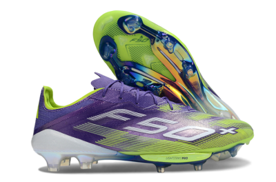 Men's Adidas F50+ Elite Lightstrike Pro FG Football Boots - Purple/Yellow/White