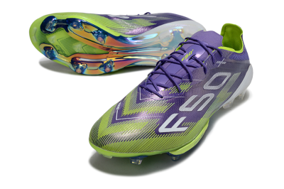 Men's Adidas F50+ Elite Lightstrike Pro FG Football Boots - Purple/Yellow/White