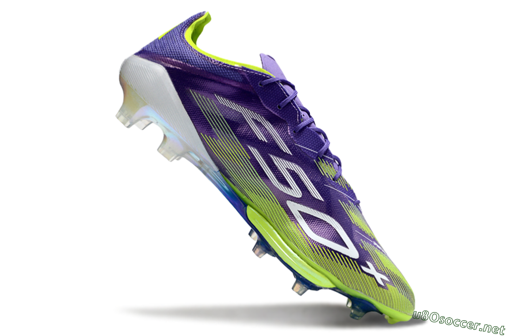 Men's Adidas F50+ Elite Lightstrike Pro FG Football Boots - Purple/Yellow/White 4