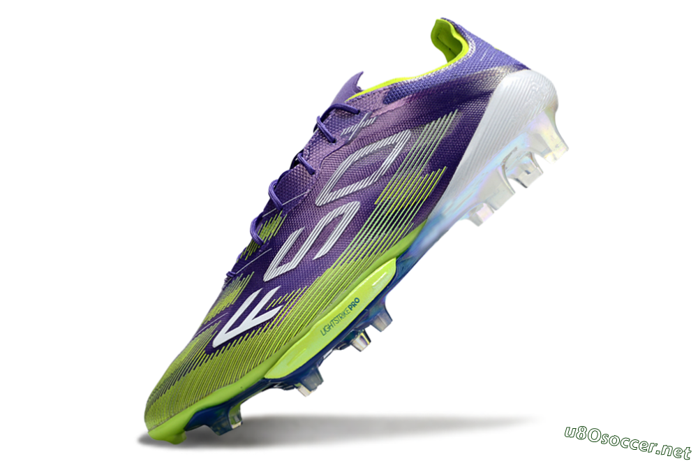 Men's Adidas F50+ Elite Lightstrike Pro FG Football Boots - Purple/Yellow/White 5