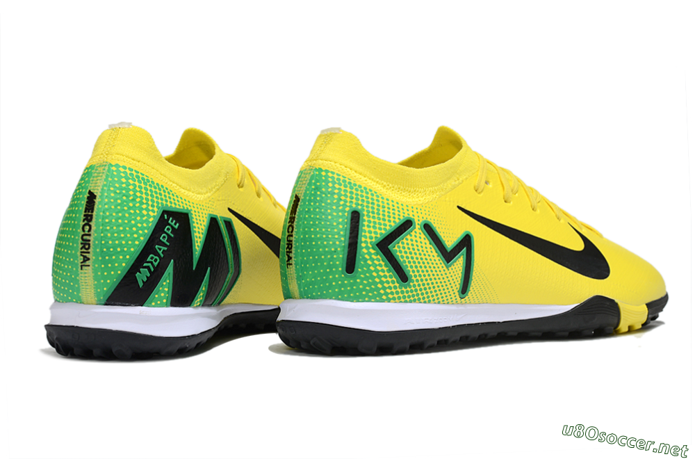 Unisex Nike Air Zoom Mercurial Vapor 16 Elite TF Football Shoes - Yellow/Black/Green 6