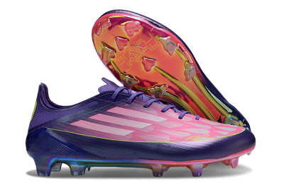 Unisex Adidas F50 Elite FG Football Boots - Pink/Blue/Yellow
