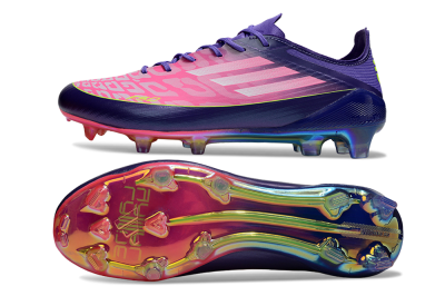 Unisex Adidas F50 Elite FG Football Boots - Pink/Blue/Yellow
