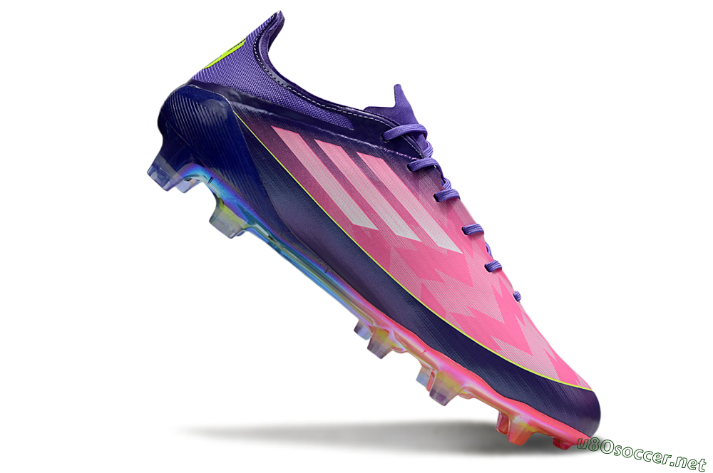 Unisex Adidas F50 Elite FG Football Boots - Pink/Blue/Yellow 4