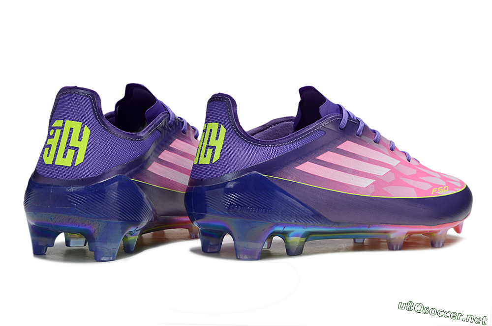 Unisex Adidas F50 Elite FG Football Boots - Pink/Blue/Yellow 6