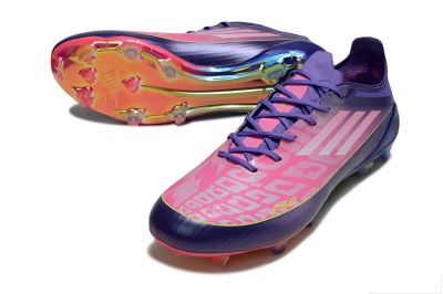 Unisex Adidas F50 Elite FG Football Boots - Pink/Blue/Yellow