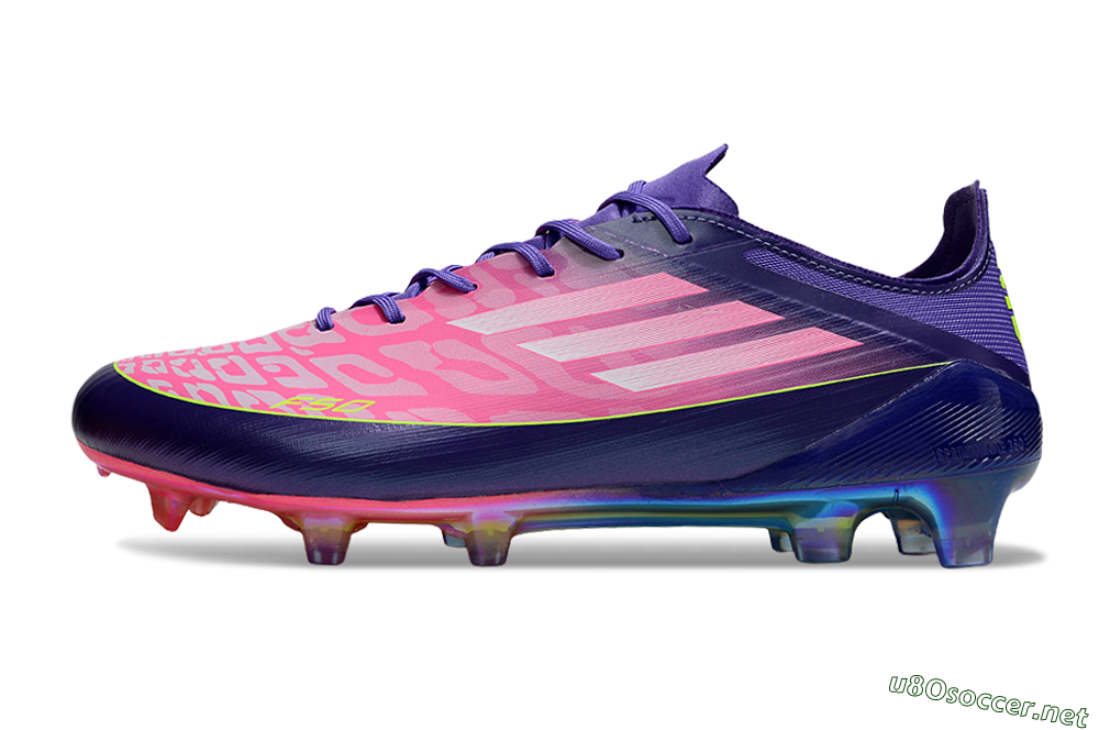 Unisex Adidas F50 Elite FG Football Boots - Pink/Blue/Yellow 0