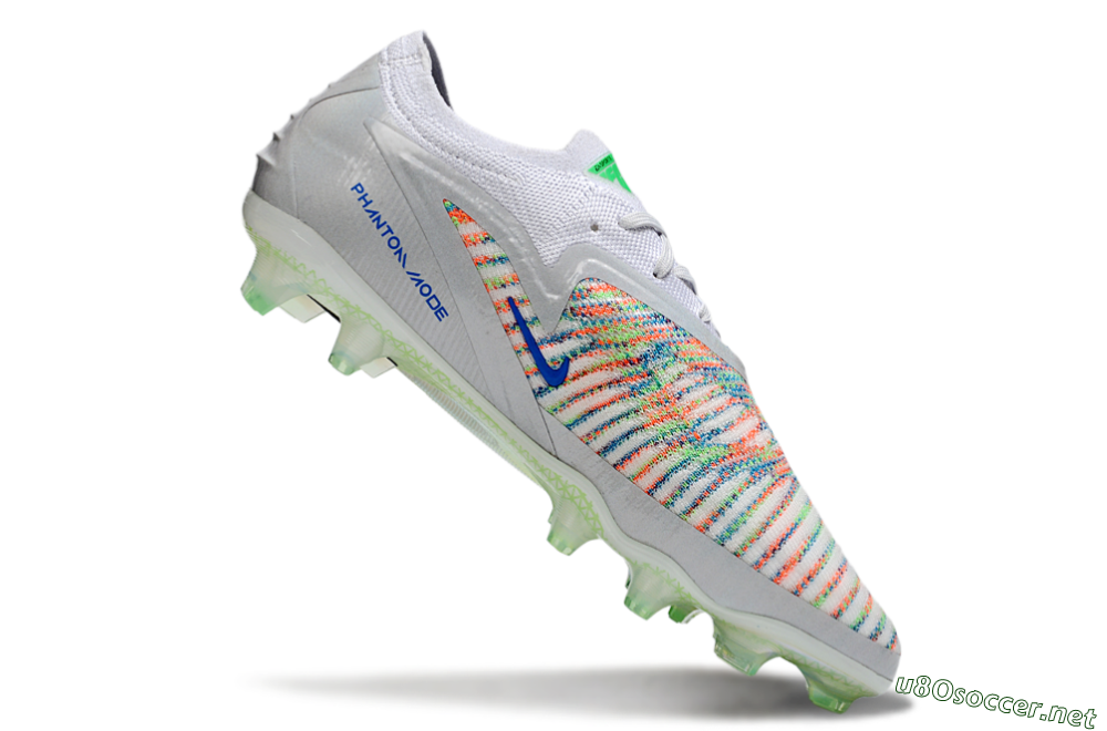 Unisex Nike Phantom 6 Elite FG Football Boots - White/Red/Yellow 4