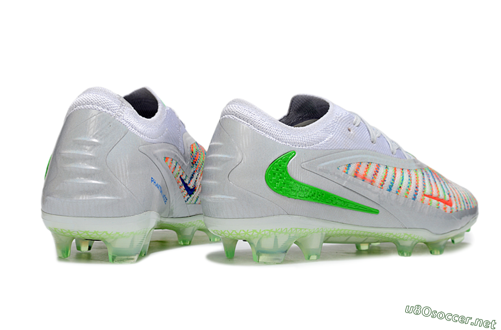 Unisex Nike Phantom 6 Elite FG Football Boots - White/Red/Yellow 6