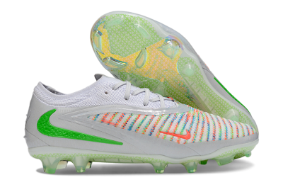 Unisex Nike Phantom 6 Elite FG Football Boots - White/Red/Yellow