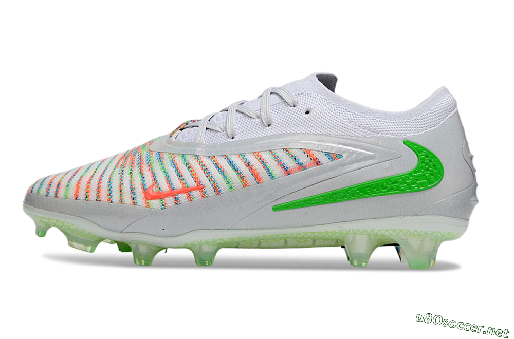 Unisex Nike Phantom 6 Elite FG Football Boots - White/Red/Yellow 0