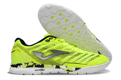 Men's Joma Top Flex IC Football Shoes - Yellow/Silver/Black