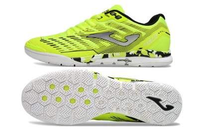 Men's Joma Top Flex IC Football Shoes - Yellow/Silver/Black