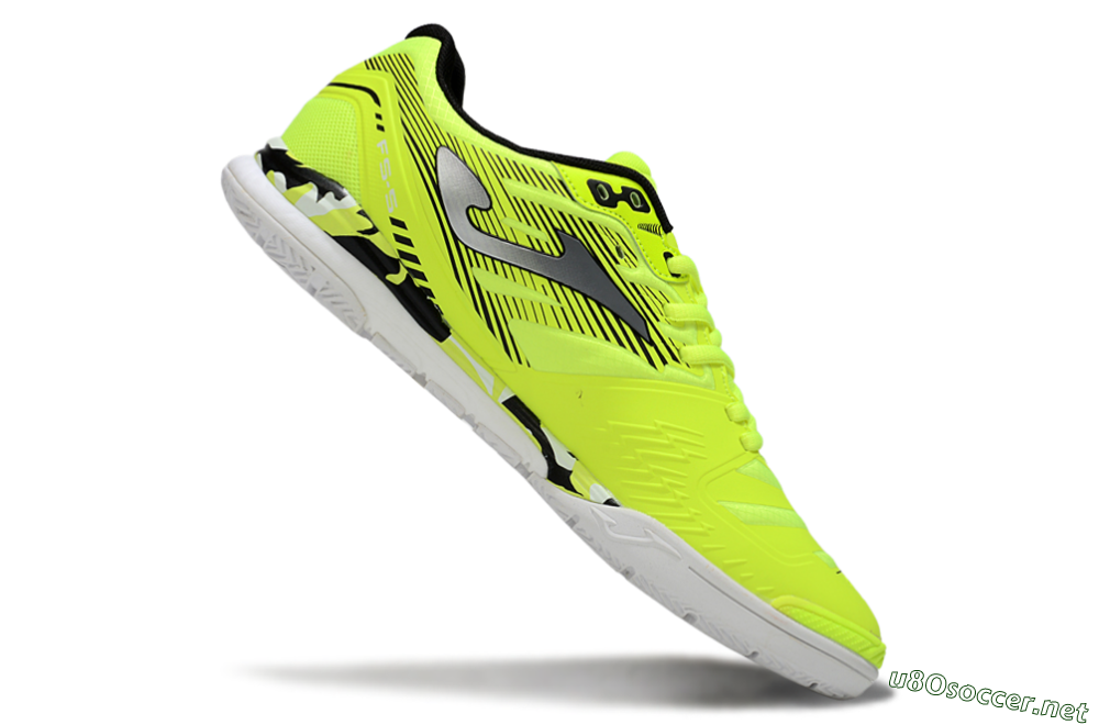 Men's Joma Top Flex IC Football Shoes - Yellow/Silver/Black 4