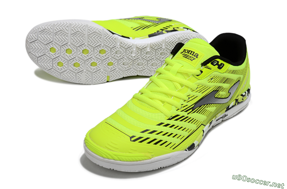 Men's Joma Top Flex IC Football Shoes - Yellow/Silver/Black 3