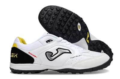 Men's Joma Top Flex TF Football Shoes - White/Silver/Black