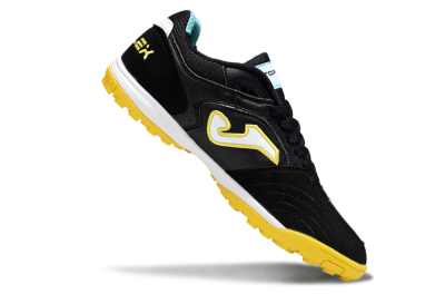 Men's Joma Top Flex TF Football Shoes - Black/White/Yellow