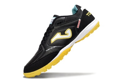Men's Joma Top Flex TF Football Shoes - Black/White/Yellow