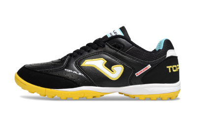 Men's Joma Top Flex TF Football Shoes - Black/White/Yellow