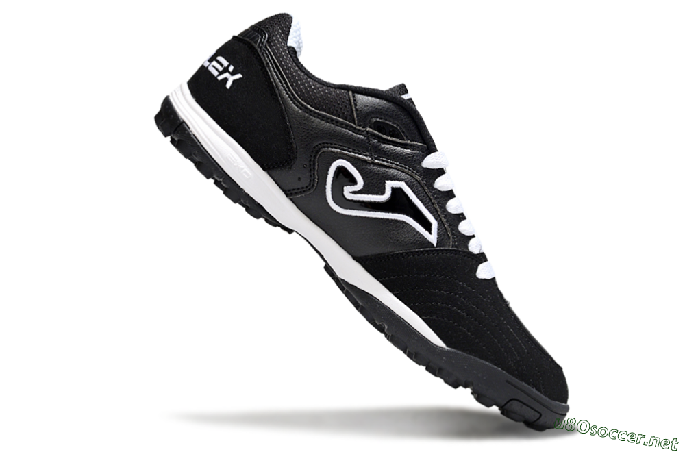 Men's Joma Top Flex TF Football Shoes - Black/White/Red 4