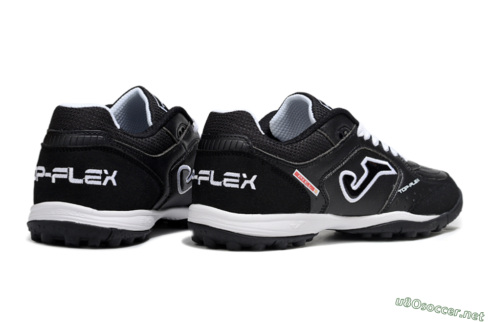 Men's Joma Top Flex TF Football Shoes - Black/White/Red 6