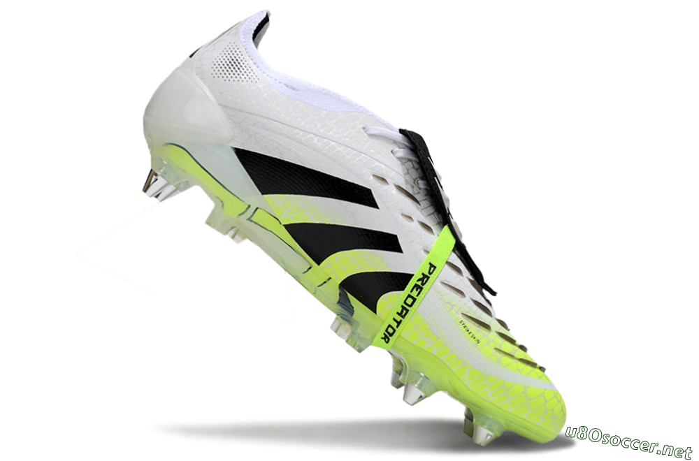 Men's Adidas 25 Predator Elite Foldover Tongue SG Football Boots - White/Yellow/Black 4