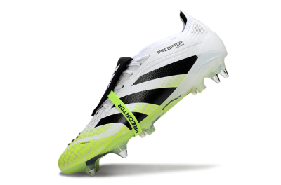 Men's Adidas 25 Predator Elite Foldover Tongue SG Football Boots - White/Yellow/Black