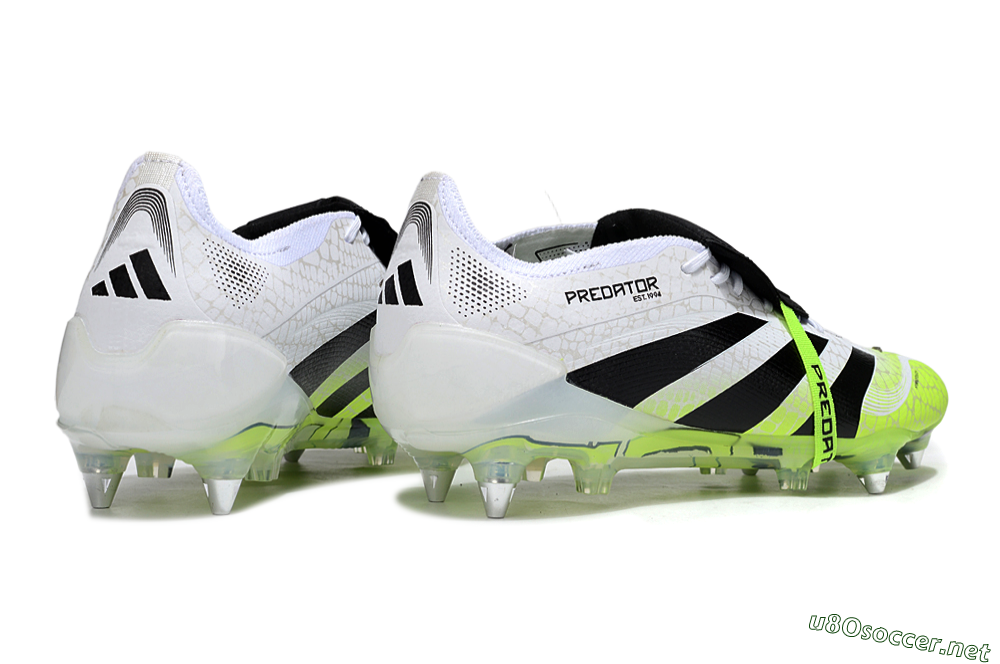 Men's Adidas 25 Predator Elite Foldover Tongue SG Football Boots - White/Yellow/Black 6