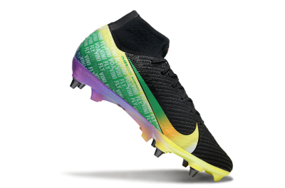 Men's Nike Air Zoom Mercurial Superfly 10 Elite SG Football Boots - Black/Yellow/Red