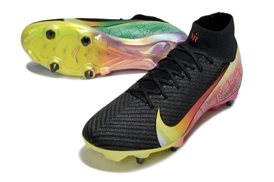 Men's Nike Air Zoom Mercurial Superfly 10 Elite SG Football Boots - Black/Yellow/Red