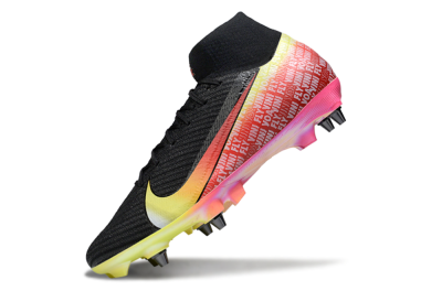 Men's Nike Air Zoom Mercurial Superfly 10 Elite SG Football Boots - Black/Yellow/Red