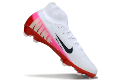 Men's Nike Air Zoom Mercurial Superfly 10 Academy FG Football Boots - White/Black/Red