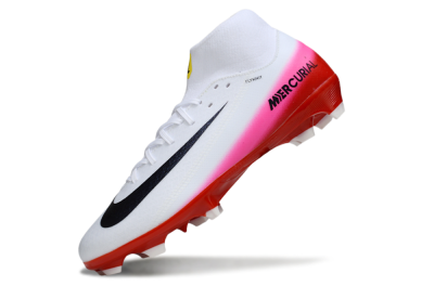 Men's Nike Air Zoom Mercurial Superfly 10 Academy FG Football Boots - White/Black/Red