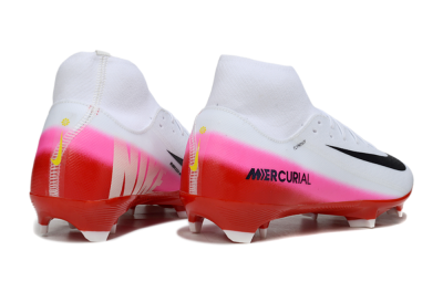 Men's Nike Air Zoom Mercurial Superfly 10 Academy FG Football Boots - White/Black/Red