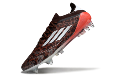 Men's Adidas F50 Elite SG Football Boots - Leopard/Red/Silver