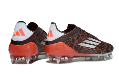 Men's Adidas F50 Elite SG Football Boots - Leopard/Red/Silver