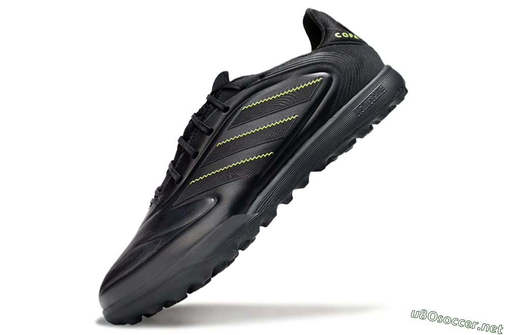 Men's Adidas Copa Pure 2 TF Football Shoes - Black/Yellow 5