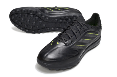 Men's Adidas Copa Pure 2 TF Football Shoes - Black/Yellow