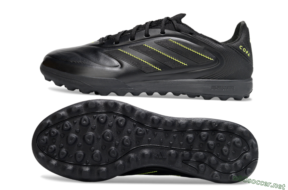 Men's Adidas Copa Pure 2 TF Football Shoes - Black/Yellow 1