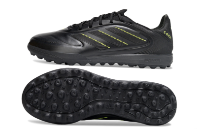 Men's Adidas Copa Pure 2 TF Football Shoes - Black/Yellow