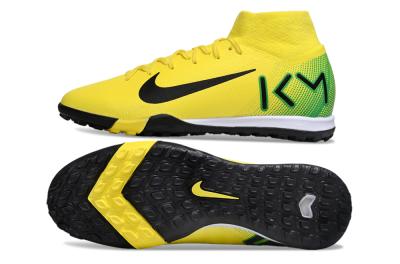 Unisex Nike Air Zoom Mercurial Superfly 10 Elite TF Football Shoes - Yellow/Black/Green