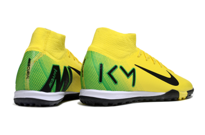 Unisex Nike Air Zoom Mercurial Superfly 10 Elite TF Football Shoes - Yellow/Black/Green