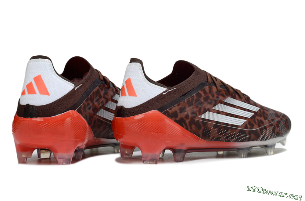 Unisex Adidas F50 Elite FG Football Boots - Leopard/Red/Silver 6