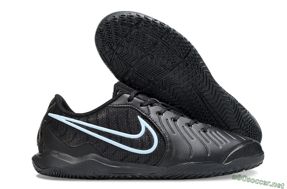 Men's Nike Tiempo Legend 10 Academy IC Football Shoes - Black/Jade 2
