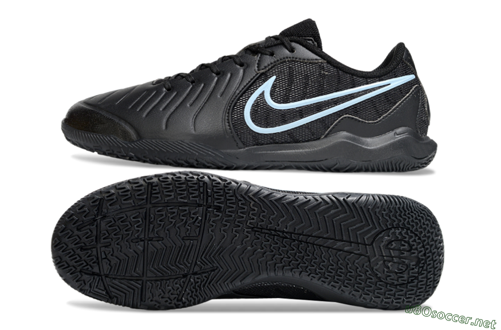 Men's Nike Tiempo Legend 10 Academy IC Football Shoes - Black/Jade 1