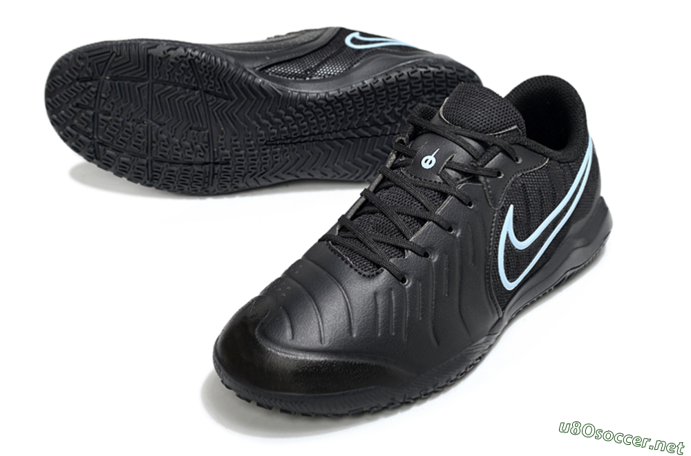 Men's Nike Tiempo Legend 10 Academy IC Football Shoes - Black/Jade 3
