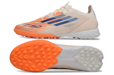 Unisex Adidas F50 Pro TF Football Shoes - Pink/Orange/Blue