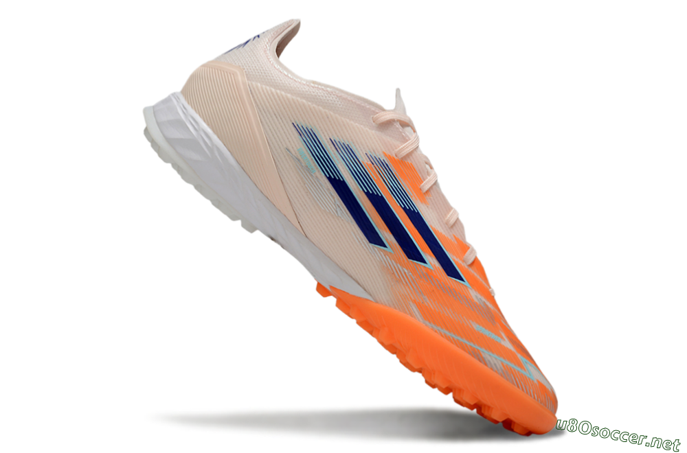 Unisex Adidas F50 Pro TF Football Shoes - Pink/Orange/Blue 4
